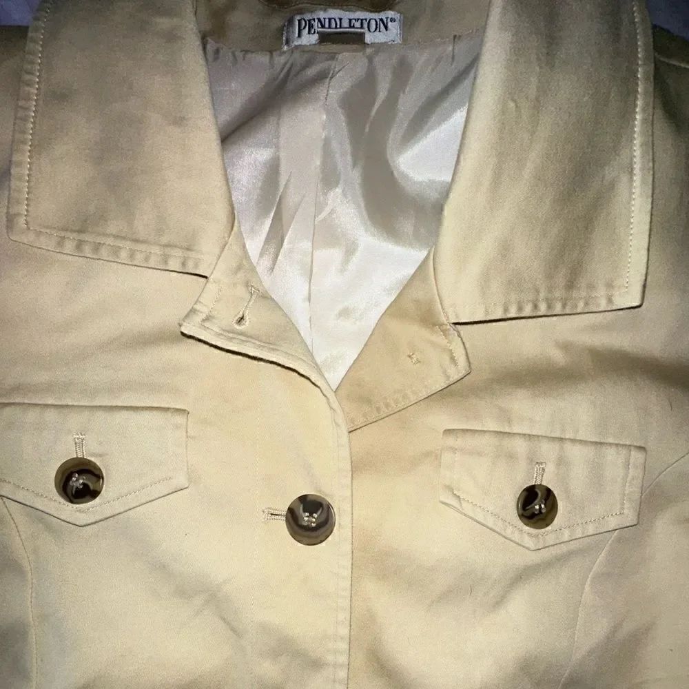 Pendleton Button Up Jacket w/ Button Cuffs Size 12 - Picture 4 of 9